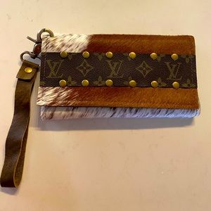 Wristlet repurposed Luis Vuitton